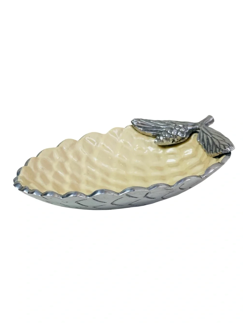 Julia Knight Luxe Lodge Pinecone Bowl 11”